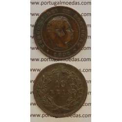 10 REIS BRONZE 1892 (MBC+) - D. CARLOS I
