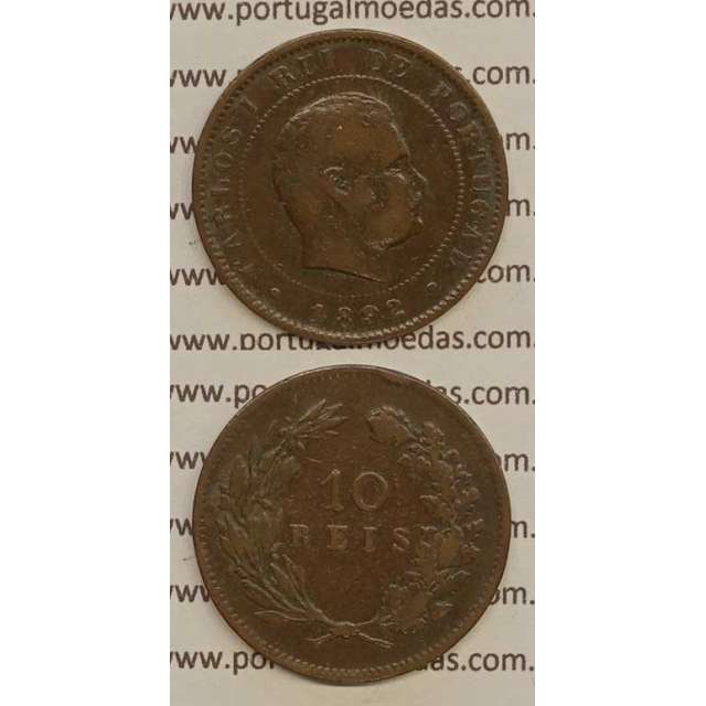 10 REIS BRONZE 1892 (MBC) - D. CARLOS I