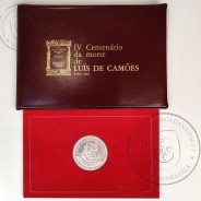 BNC, 1000$00 Luis de Camões 1980 Prata, Carteira moeda prata BNC 1000 Escudos 1983, IV Centenário da Morte de  Camões 1580-1980B