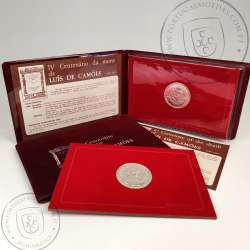 Portugal, 1000 Escudos Camões 1980 Silver BNC, 1000 Escudos 1983, 4th Centenary of the Death of Camões 1580-1980, with wallet E