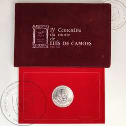 Portugal, 1000 Escudos Camões 1980 Silver BNC, 1000 Escudos 1983, 4th Centenary of the Death of Camões 1580-1980, with wallet F