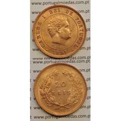 20 REIS BRONZE 1891 (SOB) - D. CARLOS I