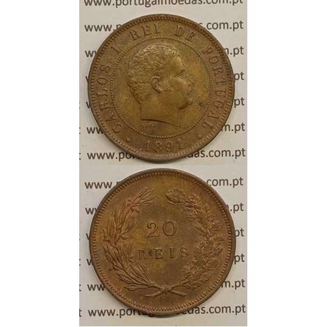 20 REIS BRONZE 1891 (BELA/SOB) - D. CARLOS I