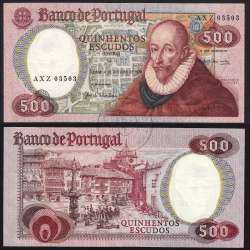 500 Escudos 1979 Francisco Sanches 04/10/1979, 500$00 Quinhentos Escudos 04/10/1979 Chapa:11 Banco de Portugal, (PC), Pick 177