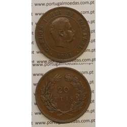 20 REIS BRONZE 1891 (MBC) - D. CARLOS I