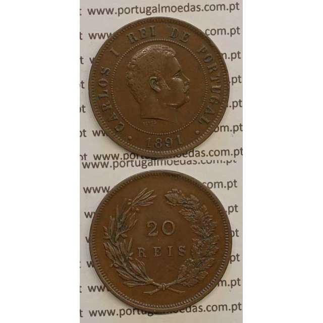 20 REIS BRONZE 1891 (MBC) - D. CARLOS I