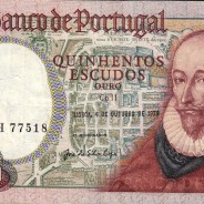 500 Escudos 1979 Francisco Sanches 04/10/1979, 500$00 Five hundred Escudos 04/10/1979 Plate:11 Banco de Portugal, (C), Pick 177