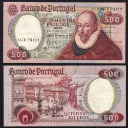 500 Escudos 1979 Francisco Sanches 04/10/1979, 500$00 Quinhentos Escudos 04/10/1979 Chapa:11 Banco de Portugal, (C), Pick 177