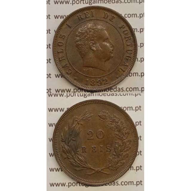 20 REIS BRONZE 1892 (BELA) - D. CARLOS I