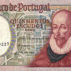 500 Escudos 1979 Francisco Sanches 04/10/1979, 500$00 Quinhentos Escudos 04/10/1979 Chapa:11 Banco de Portugal, (C), Pick 177