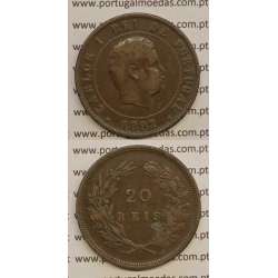20 REIS BRONZE 1892 (MBC) - D. CARLOS I
