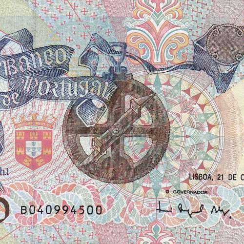 Banknote 2000 Escudos 21-10-1993 Bartolomeu Dias, Plate: 1, Bank of Portugal, World Paper Money Pick 186, (Circulated)
