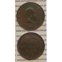 20 REIS BRONZE 1891-A "PARIS" (MBC) - D. CARLOS I