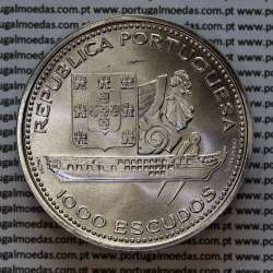 1000 Escudos 1996 Fragata D. Fernando II e Glória, prata, 1000$00 1996 Fragata D. Fernando II e Glória , W. Coins Portugal KM688