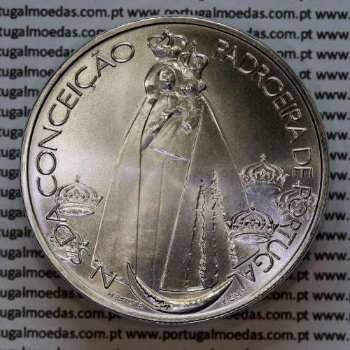 Portugal, silver coin of 1000 Escudos 1996 Lady of Conception, silver coin of 1000$00 1996, World Coins Portugal KM721 a