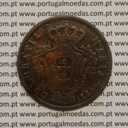MOEDA 20 REIS COBRE 1843 - AÇORES - D.MARIA II