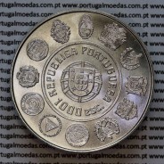 1000 Escudos 1997 Dança dos Pauliteiros, III série Ibero-americana, moeda em prata de 1000$00 1997 Dança dos Pauliteiros, KM704b