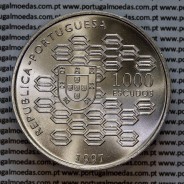 1000 Escudos 1997 II Centenário do Crédito Público, moeda em prata de 1000$00 1997 Crédito Público, World Coins Portugal KM703 b