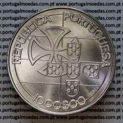 Portugal, silver coin of 1000 Escudos 1998 75th Anniversary of League of Combatants 1923 -1998, 1000$00 1998, World Coins KM714b