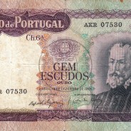 Nota de 100 Escudos 1961 Pedro Nunes, 100$00 19/12/1961 Chapa: 6A - Banco de Portugal (Muito Circulada)