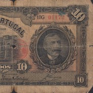 Nota de 10 Escudos 1925 Eça de Queiroz, 10$00 13/01/1925 Chapa: 3 - Banco de Portugal (Muito Circulada)