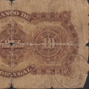Nota de 10 Escudos 1925 Eça de Queiroz, 10$00 13/01/1925 Chapa: 3 - Banco de Portugal (Muito Circulada)