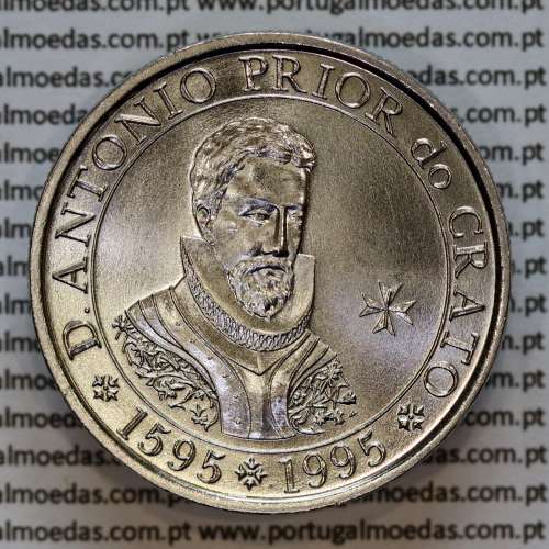 Portugal, Copper-nickel coin 100 Escudos 1995 D. António, Prior of Crato, 1595-1995, World Coins Portugal KM 680 a Portugal, Copper-nickel coin 100 Escudos 1995 D. António, Prior of Crato, 1595-1995, World Coins Portugal KM 680 a