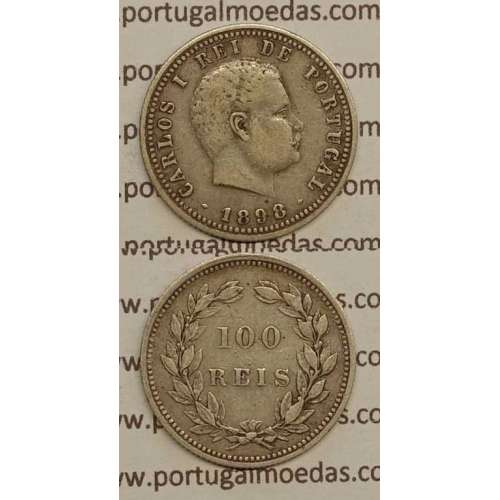 100 REIS PRATA 1898 (MBC+) - D. CARLOS I