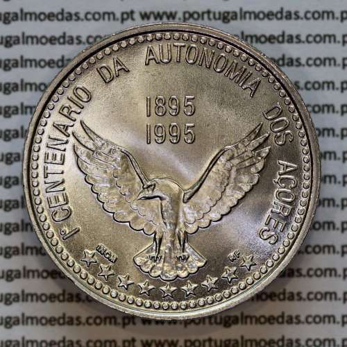 Portugal, Copper-nickel coin 100 Escudos 1995 1st Centenary of the Autonomy of the Azores 1895-1995, World Coins Azores KM 47a