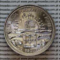 Portugal, Copper-nickel coin 100 Escudos 1995 1st Centenary of the Autonomy of the Azores 1895-1995, World Coins Azores KM 47b Portugal, Copper-nickel coin 100 Escudos 1995 1st Centenary of the Autonomy of the Azores 1895-1995, World Coins Azores KM 47b