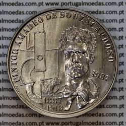 Portugal, Copper-nickel coin of 100 escudos 1987 of the painter Amadeo de Souza Cardoso, World Coins Portugal KM 644a Portugal, Copper-nickel coin of 100 escudos 1987 of the painter Amadeo de Souza Cardoso, World Coins Portugal KM 644a