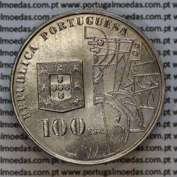 Portugal, Copper-nickel coin of 100 escudos 1987 of the painter Amadeo de Souza Cardoso, World Coins Portugal KM 644b Portugal, Copper-nickel coin of 100 escudos 1987 of the painter Amadeo de Souza Cardoso, World Coins Portugal KM 644b