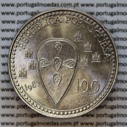 100 Escudos D. Afonso Henriques 1985, moeda cuproníquel 100$00 1985 D. Afonso Henriques, World Coins Portugal KM629b