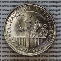 100 Escudos 1990 Restauração da Independência 1640-1990, moeda cuproníquel 100$00 1990 Restauração da Independência, KM651