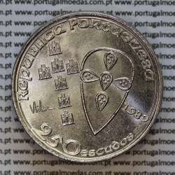 250 Escudos 1989 Batalha de Ourique e Fundação de Portugal,  moeda cuproníquel  250$00 1989 Batalha de Ourique, Portugal KM650