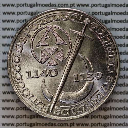 250 Escudos 1989 Batalha de Ourique e Fundação de Portugal,  moeda cuproníquel  250$00 1989 Batalha de Ourique, Portugal KM650
