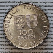 100 Escudos 1981 Região Autónoma da Madeira - ZARCO,  moedas cuproníquel 100$00 1981 R. A. M., World Coins Madeira KM 5