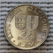 25 Escudos 1981 Região Autónoma da Madeira - ZARCO, moedas cuproníquel 25$00 1981 R. A. M., World Coins Madeira KM 4