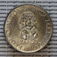 Madeira Islands, Copper-nickel coins 25 Escudos and 100 Escudos 1981, Madeira's Regional Autonomy, complete set of two coins