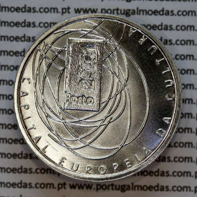 Portugal, silver coin of 500 Escudos 2001 Porto European Culture Capital (Porto 2001), World Coins KM 733 a