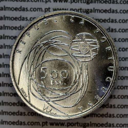 Portugal, silver coin of 500 Escudos 2001 Porto European Culture Capital (Porto 2001), World Coins KM 733 b