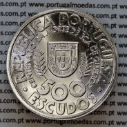 500 Escudos 2000 Eça de Queiroz, moeda prata 500$00 2000 Eça de Queiroz, World Coins Portugal KM 725 b