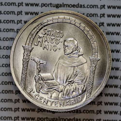 500 Escudos 1995 Santo António, 8º Centenário, moeda prata 500$00 1995 8º Centenário nascimento Santo António, KM686 a