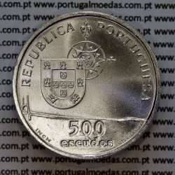 Portugal, silver coin of 500 Escudos 1998 Vasco da Gama Bridge, World Coins Portugal KM 705 b