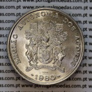 25 Escudos e 100 Escudos Região Autónoma dos Açores 1980, série duas moedas cuproníquel da Autonomia Regional dos Açores 4