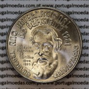 25 Escudos 1981 e 100 Escudos 1981, série duas moedas cuproníquel comemorativas do Ano Internacional do Deficiente 1981 A