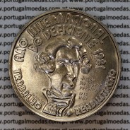 25 Escudos 1981 e 100 Escudos 1981, série duas moedas cuproníquel comemorativas do Ano Internacional do Deficiente 1981 C