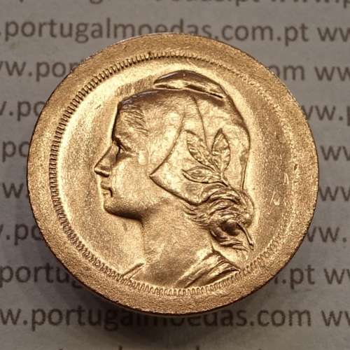 20 Centavos 1924 Bronze, ($20) Vinte centavos 1924 da Republica Portuguesa, (Soberba), World Coins Portugal KM 574
