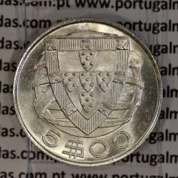 Portugal, silver coin of 5 Escudos 1947, 5$00 1947 silver coin of the Portuguese Republic, (UNC), World Coins Portugal KM 581