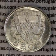 5 escudos 1947 prata, 5$00 1947 prata da República Portuguesa, (Soberba), World Coins Portugal KM 581